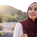 Portrait of a muslim single woman